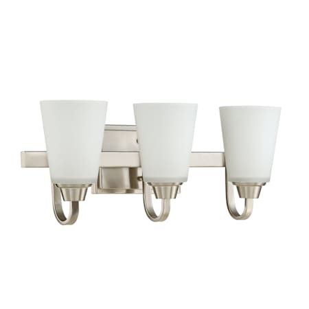 Craftmade Grace 3 Light 21" Wide Vanity Light Brushed Polished Nickel