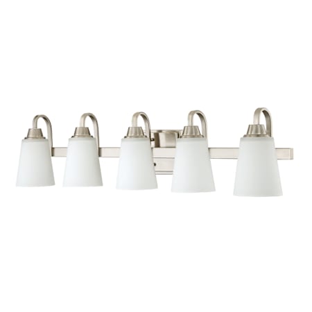 Craftmade Grace 5 Light 37" Wide Vanity Light Brushed Polished Nickel