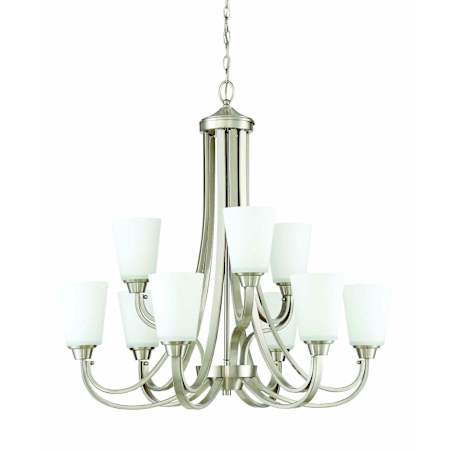 Craftmade Grace 9 Light 32" Wide Chandelier Brushed Polished Nickel