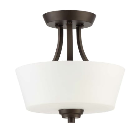 Craftmade Grace 2 Light 13" Wide Semi-Flush Drum Ceiling Fixture/ Chandelier Espresso