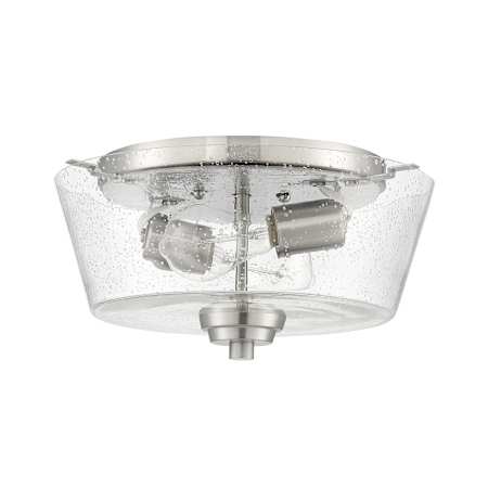 Craftmade Grace 2 Light 13" Wide Flush Mount Ceiling Fixture Brushed Polished Nickel