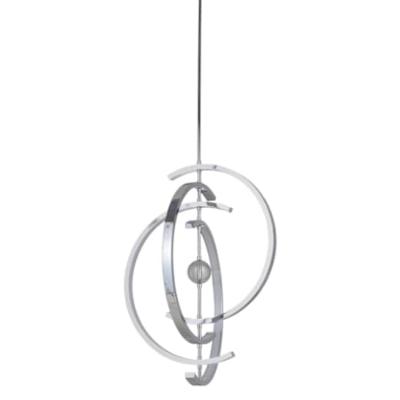 Craftmade Anello 4 Light 21" Wide LED Abstract Chandelier Chrome