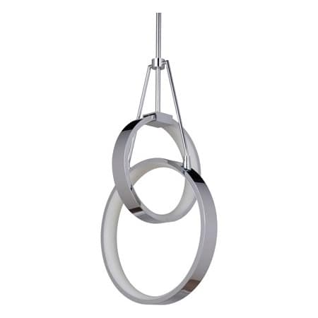 Craftmade Anello 2 Light 10" Wide LED Abstract Pendant Chrome