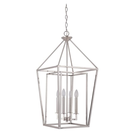 Craftmade Hudson 4 Light 15-3/4" Wide Cage Pendant Polished Nickel