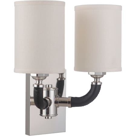 Craftmade Huxley 2 Light 14" Tall Bathroom Sconce Polished Nickel
