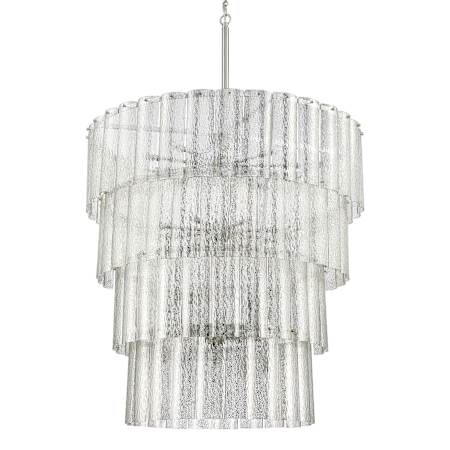 Craftmade Museo 28 Light 48" Wide Waterfall Chandelier Brushed Polished Nickel