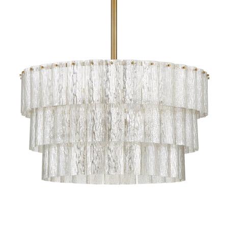 Craftmade Museo 9 Light 24" Wide Drum Chandelier Satin Brass