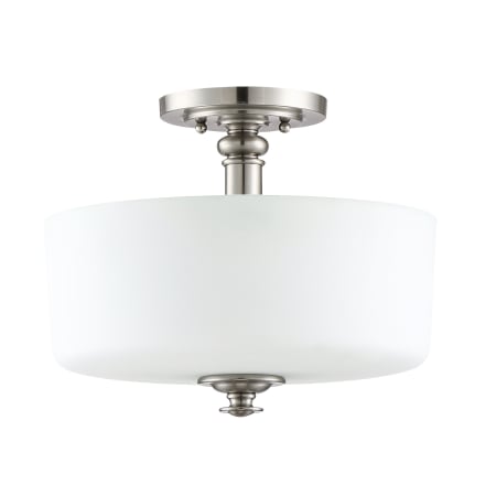 Craftmade Dardyn 3 Light 13" Wide Semi-Flush Drum Ceiling Fixture / Converts to Pendant Brushed Polished Nickel