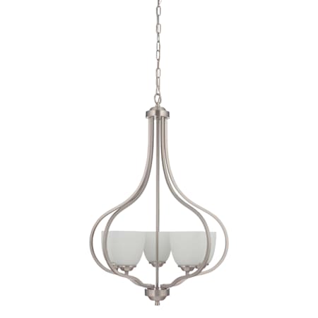 Craftmade Serene 5 Light 25" Wide Chandelier Brushed Polished Nickel