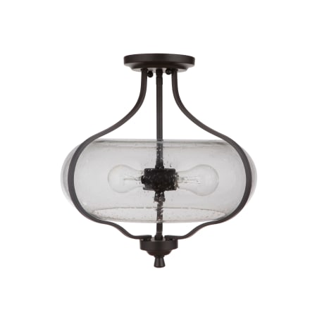 Craftmade Serene 2 Light 15" Wide Semi-Flush Ceiling Fixture Espresso