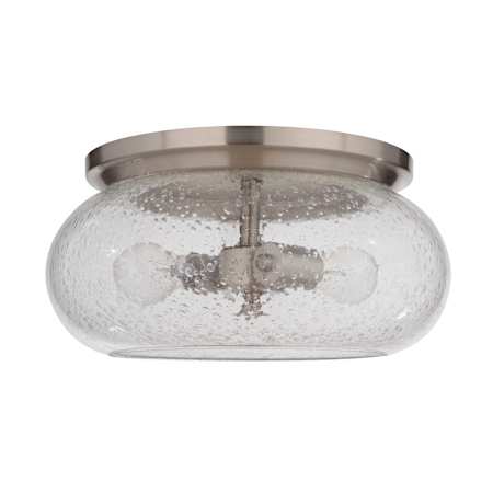 Craftmade Serene 2 Light 15" Wide Flush Mount Ceiling Fixture Brushed Polished Nickel