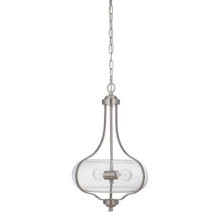 Craftmade Serene 2 Light 15" Wide Pendant Brushed Polished Nickel