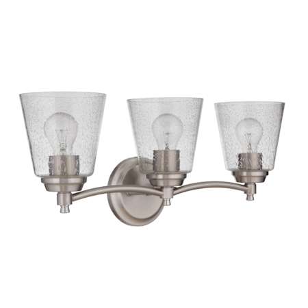 Craftmade Tyler 3 Light 23" Wide Vanity Light Brushed Polished Nickel