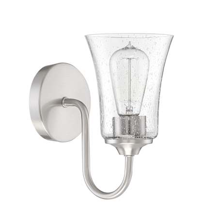 Craftmade Gwyneth 10" Tall Bathroom Sconce Brushed Polished Nickel