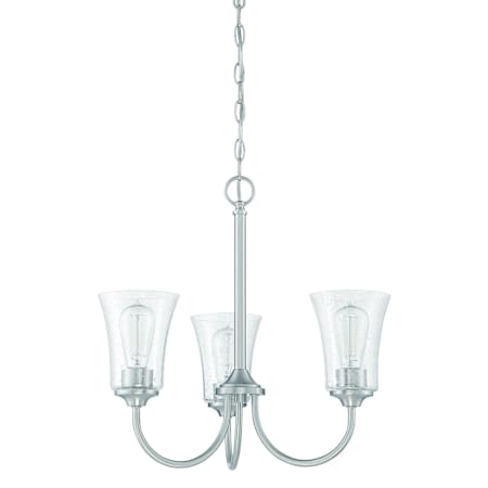 Craftmade Gwyneth 3 Light 20" Wide Chandelier Brushed Polished Nickel