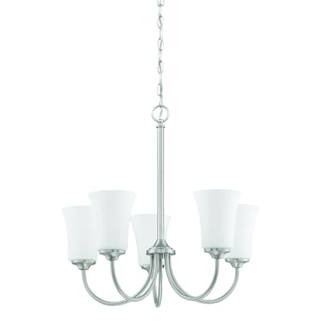 Craftmade Gwyneth 5 Light 23" Wide Chandelier Brushed Polished Nickel