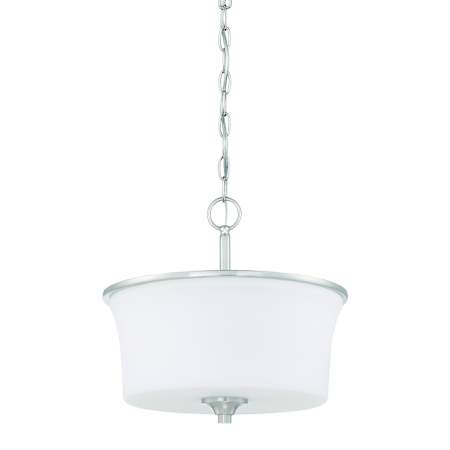Craftmade Gwyneth 2 Light 13" Wide Semi-Flush Ceiling Fixture / Converts to Pendant Brushed Polished Nickel