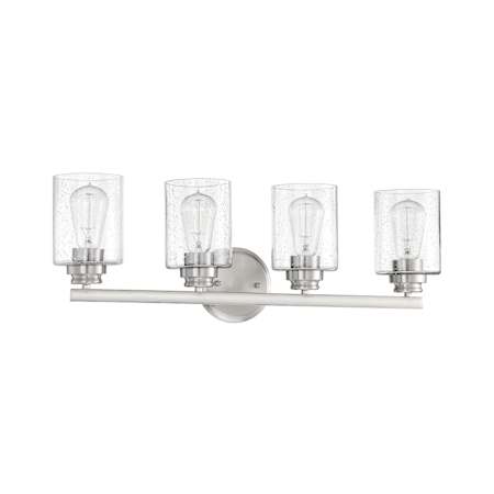 Craftmade Bolden 4 Light 26" Wide Vanity Light Brushed Polished Nickel