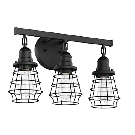Craftmade Thatcher 3 Light 19" Wide Vanity Light Flat Black