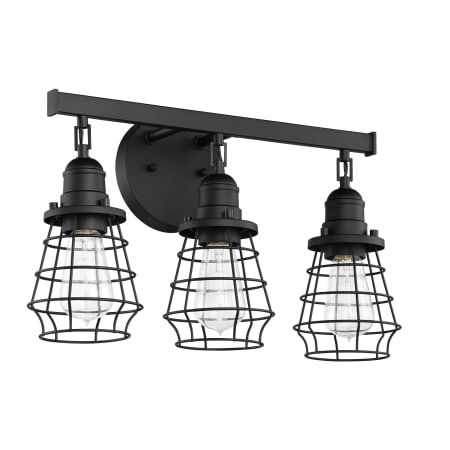 Craftmade Thatcher 3 Light 19" Wide Bathroom Vanity Light Flat Black