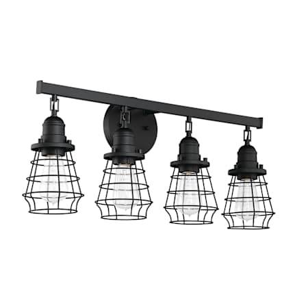 Craftmade Thatcher 4 Light 26" Wide Vanity Light Flat Black