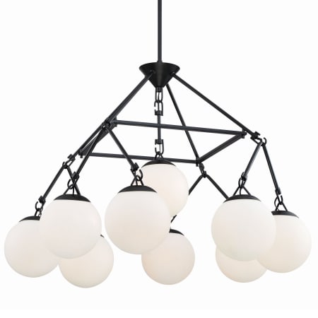 Craftmade Orion 9 Light 30" Wide Chandelier Flat Black