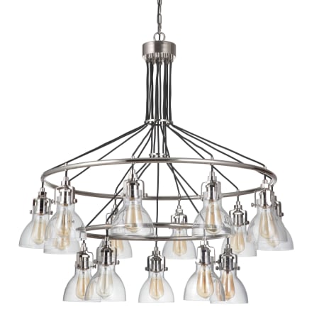 Craftmade State House 15 Light 42" Wide Ring Chandelier Polished Nickel