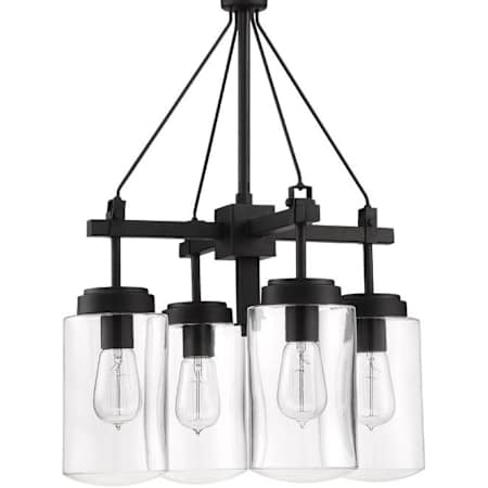 Craftmade Crosspoint 4 Light 19" Wide Mini Outdoor Chandelier Espresso