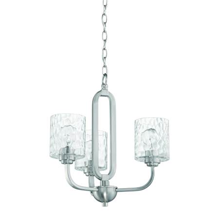 Craftmade Collins 3 Light 18" Wide Chandelier Brushed Polished Nickel