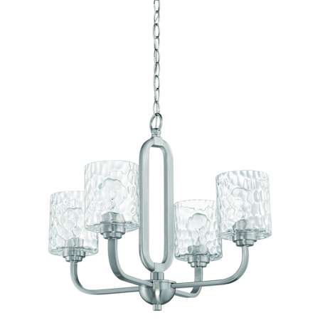 Craftmade Collins 4 Light 24" Wide Chandelier Brushed Polished Nickel