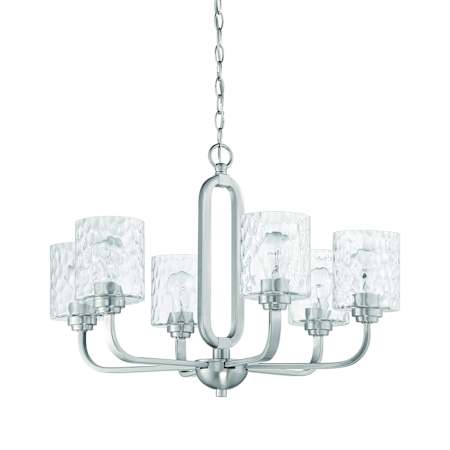 Craftmade Collins 6 Light 26" Wide Chandelier Brushed Polished Nickel