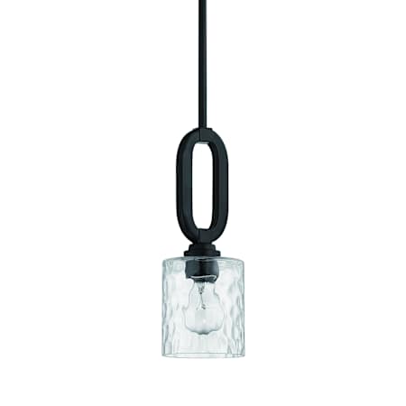 Craftmade Collins 6" Wide Mini Pendant Flat Black