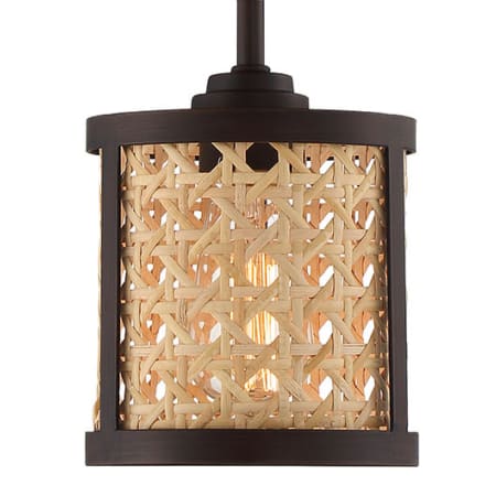 Craftmade Malaya 6" Wide Cage Mini Pendant Aged Bronze Brushed
