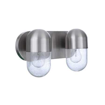 Craftmade Pill 2 Light 14" Wide Vanity Light Brushed Polished Nickel