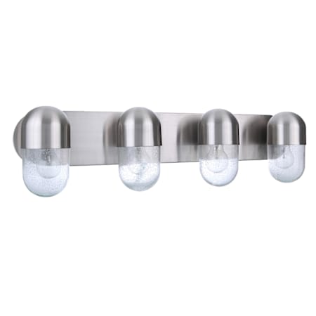Craftmade Pill 4 Light 32" Wide Vanity Light Brushed Polished Nickel