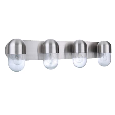 Craftmade Pill 4 Light 31" Wide Bathroom Vanity Light Brushed Polished Nickel