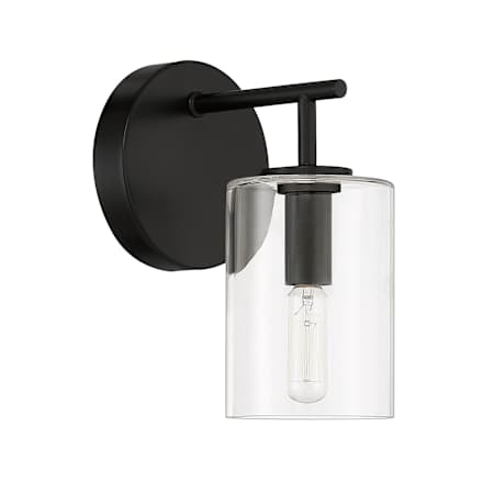 Craftmade Hailie 9" Tall Bathroom Sconce Flat Black