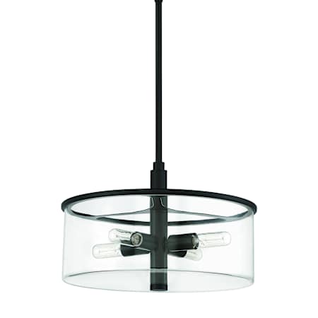 Craftmade Hailie 4 Light 15" Wide Pendant Flat Black