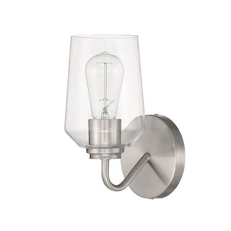 Craftmade Shayna 11" Tall Bathroom Sconce Brushed Polished Nickel