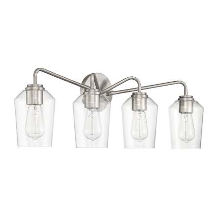 Craftmade Shayna 4 Light 31" Wide Vanity Light Brushed Polished Nickel