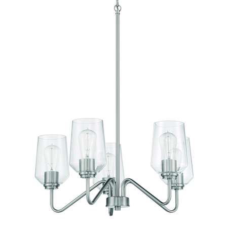 Craftmade Shayna 5 Light 23" Wide Chandelier Brushed Polished Nickel