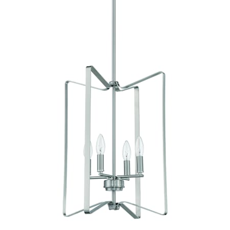 Craftmade Shayna 4 Light 15" Wide Taper Candle Style Chandelier Brushed Polished Nickel