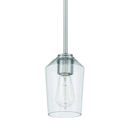 Craftmade Shayna 6" Wide Mini Pendant Brushed Polished Nickel
