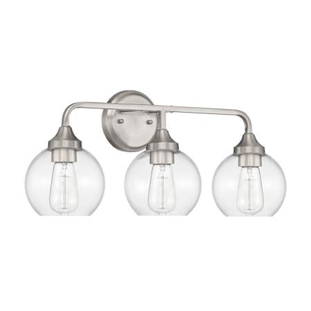 Craftmade Glenda 3 Light 23" Wide Vanity Light Brushed Polished Nickel