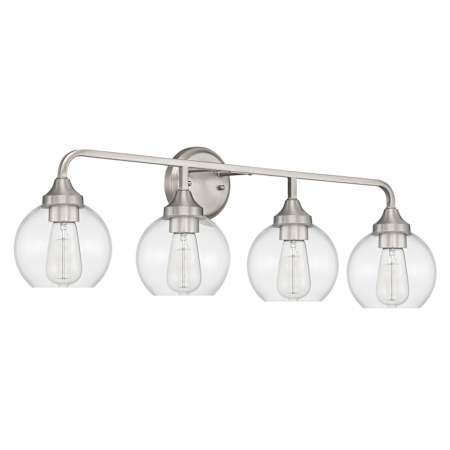Craftmade Glenda 4 Light 33" Wide Vanity Light Brushed Polished Nickel