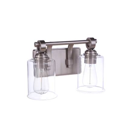 Craftmade Romero 2 Light 14" Wide Vanity Light Brushed Polished Nickel