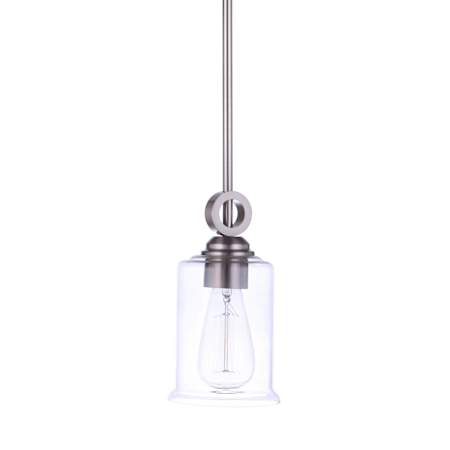 Craftmade Romero 5" Wide Mini Pendant Brushed Polished Nickel