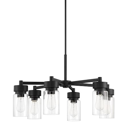 Craftmade Bennet 6 Light 28" Wide Outdoor Chandelier Midnight