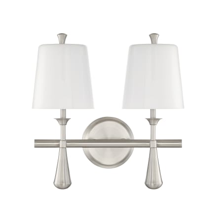Craftmade Palmer 2 Light 14" Wide Vanity Light Brushed Polished Nickel