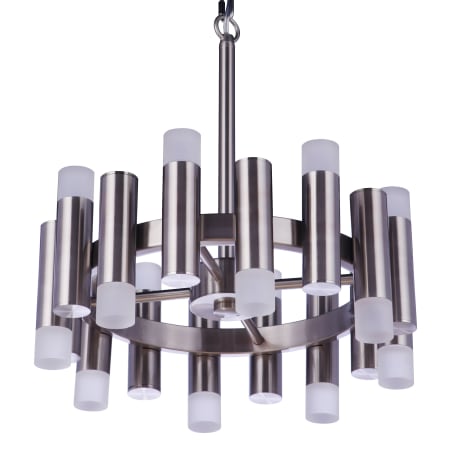 Craftmade Simple Lux 16" Wide LED Chandelier Brushed Polished Nickel